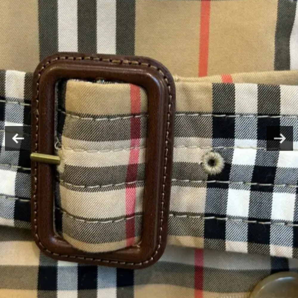 BURBERRY Vintage Check Trench Coat – Women’s Size 10 – BRAND NEW - Picture 4 of 10